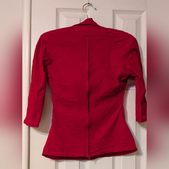 Pinup Couture Doris Top in Red - Picture 3 of 5